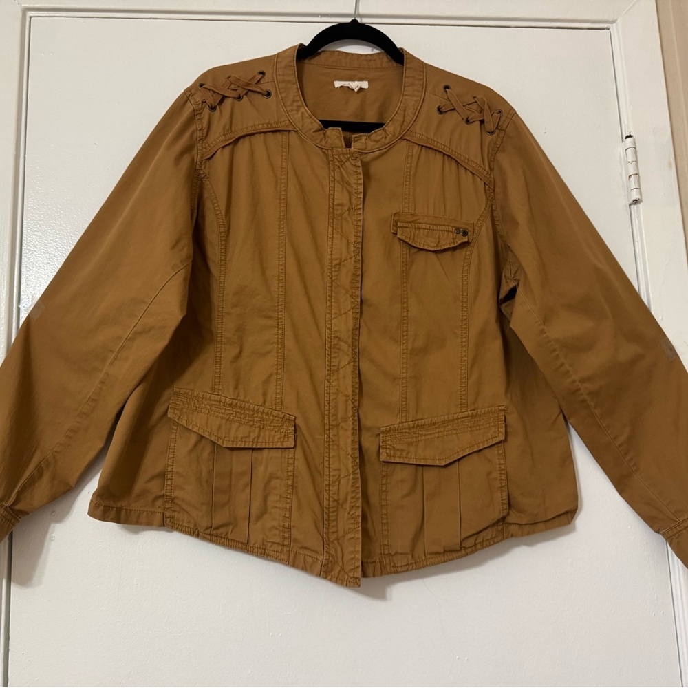 Maurices Tan Utility Jacket with Tailored Fit